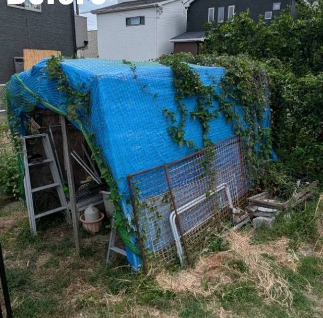 簡易物置 施工前