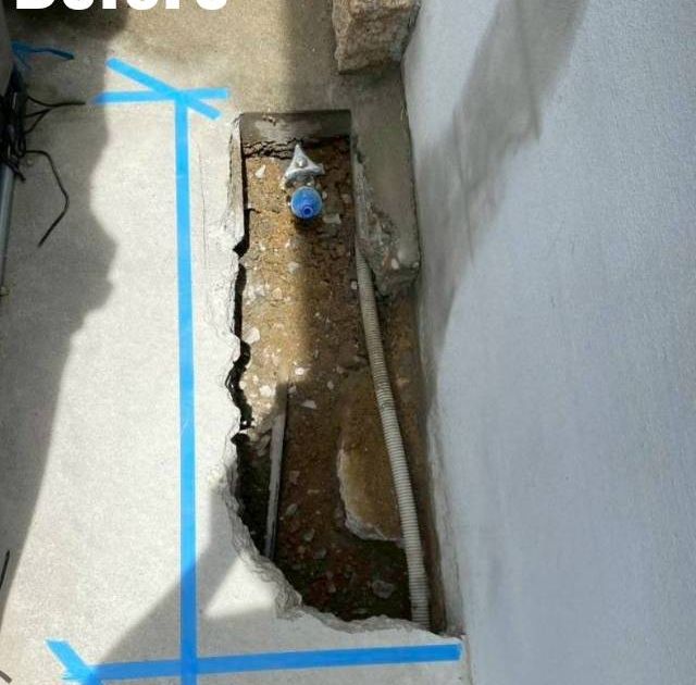 散水栓移設 施工前